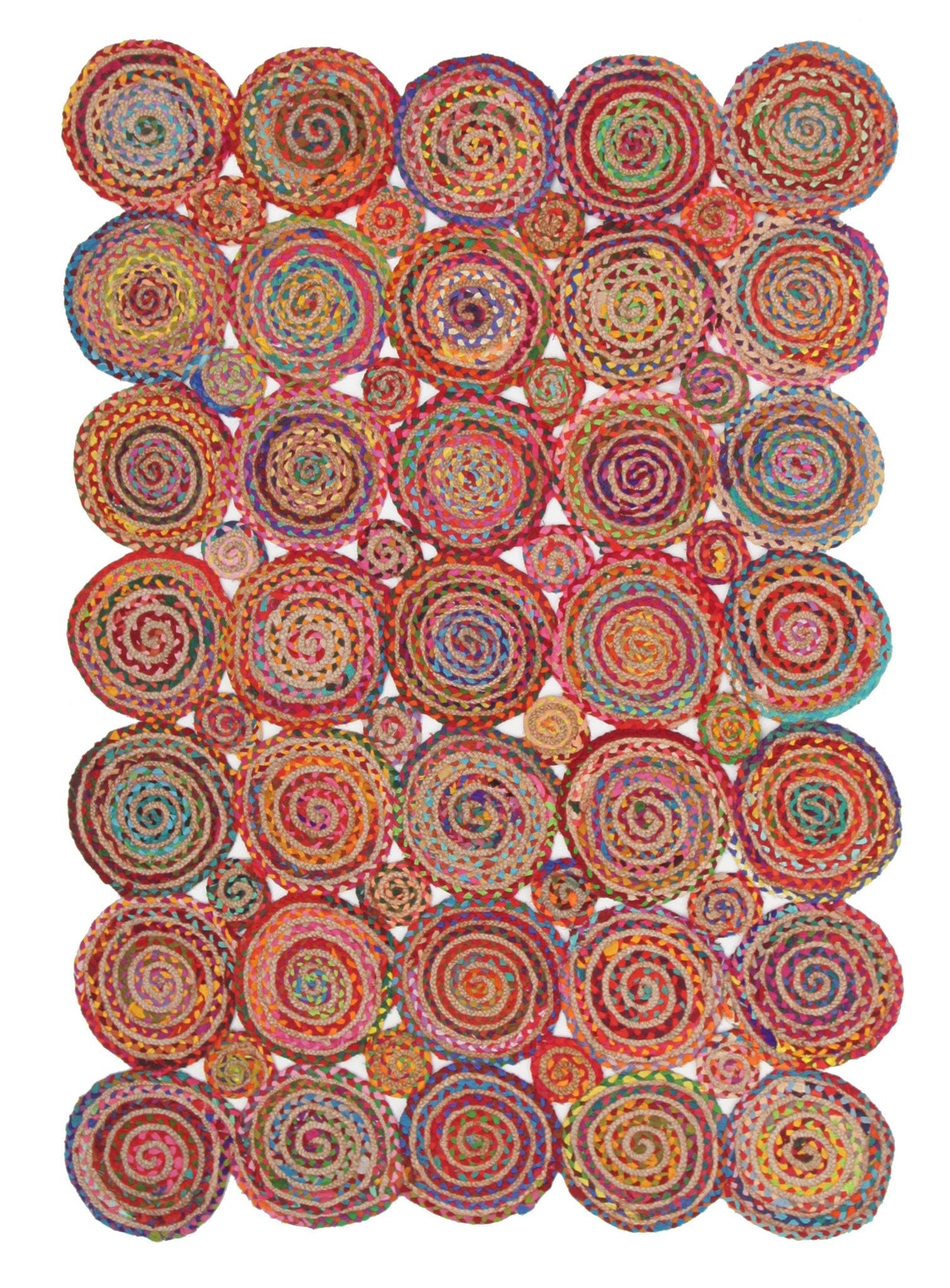 Amilia Cotton and Jute Rug Multi - Floorsome - Natural