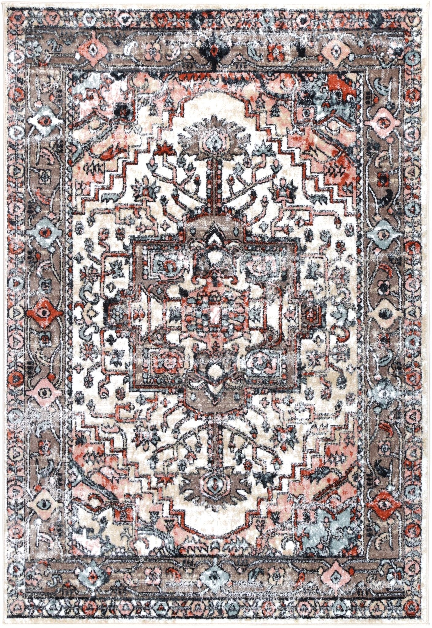 Anatolia Traditional Beige Rug - Floorsome - Rug - ESTA16015BEIG - Rug