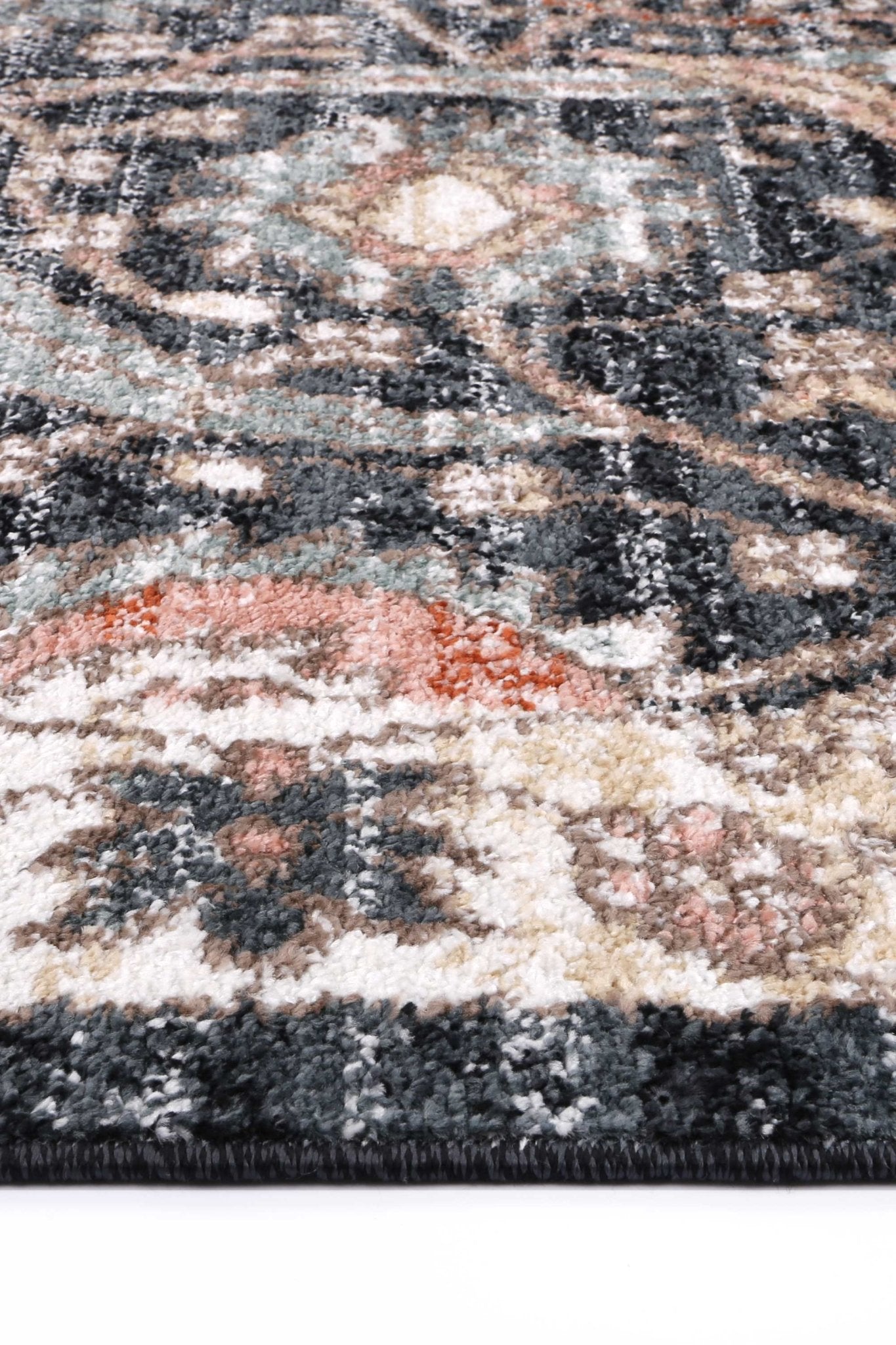 Anatolia Traditional Charcoal Cream Rug - Floorsome - Rug - ESTA16020CHAR - Rug