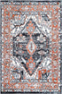 Anatolia Traditional Terracotta Black Rug - Floorsome - Rug - ESTA16001BLAC - Rug