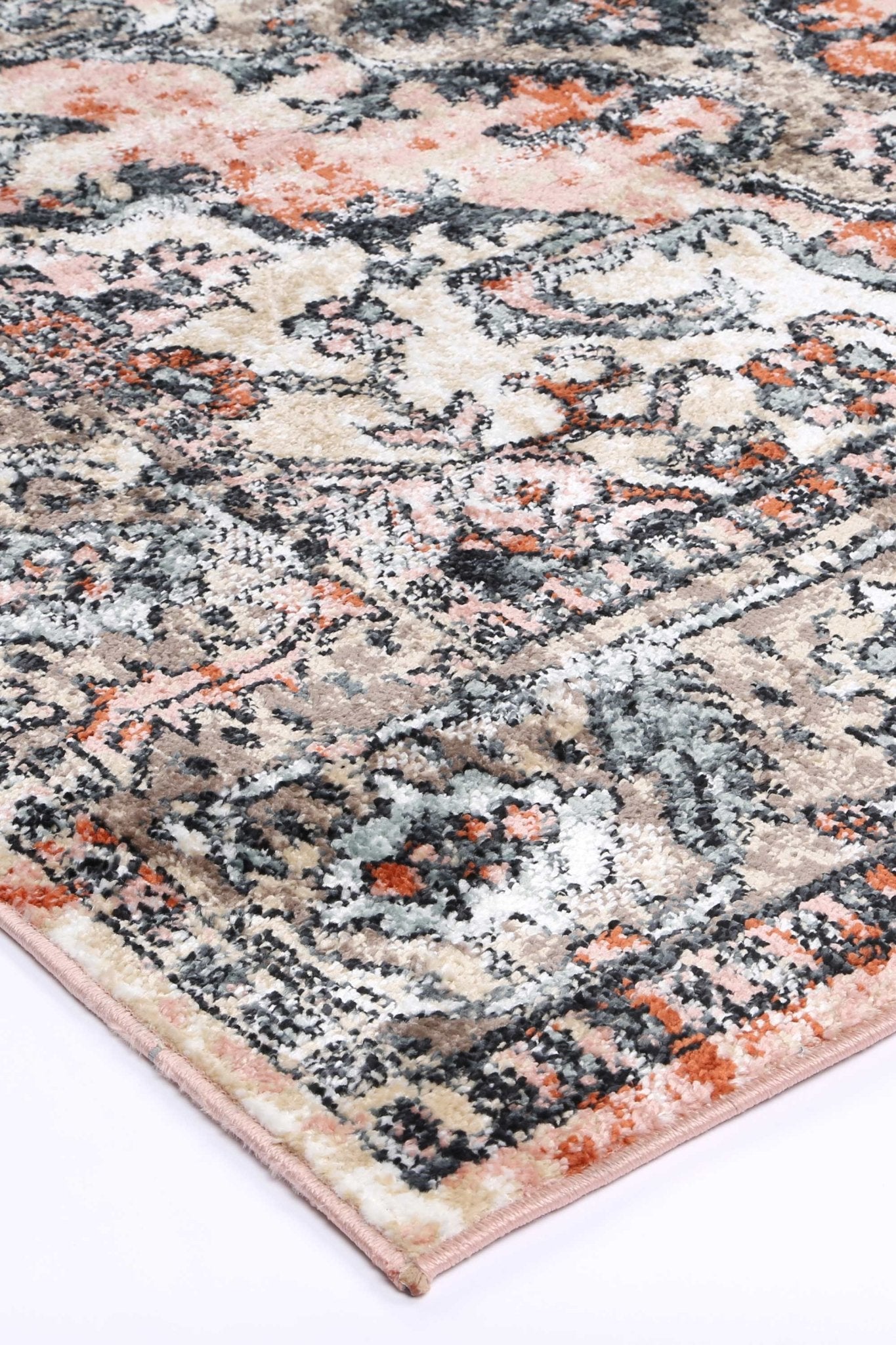 Anatolia Traditional Terracotta Cream Rug - Floorsome - Rug - ESTA16006BEIG - Rug