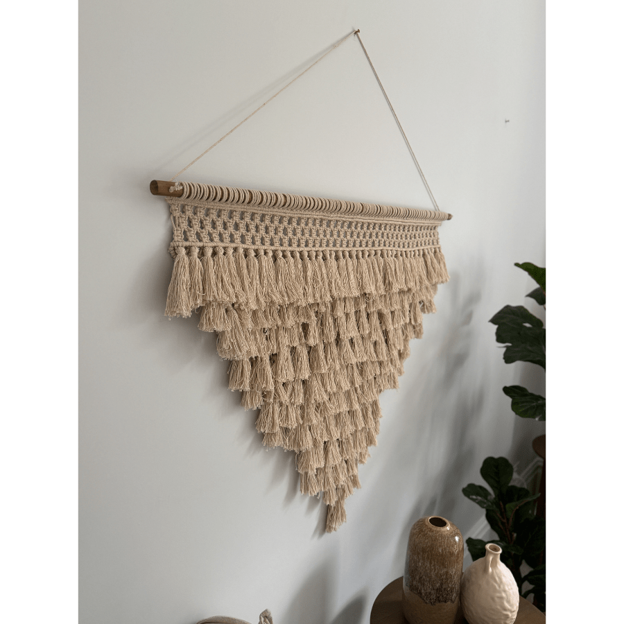 Andreta Handcrafted Macramé Wall Hanging - Floorsome - WALLARTANDRETA0 - 