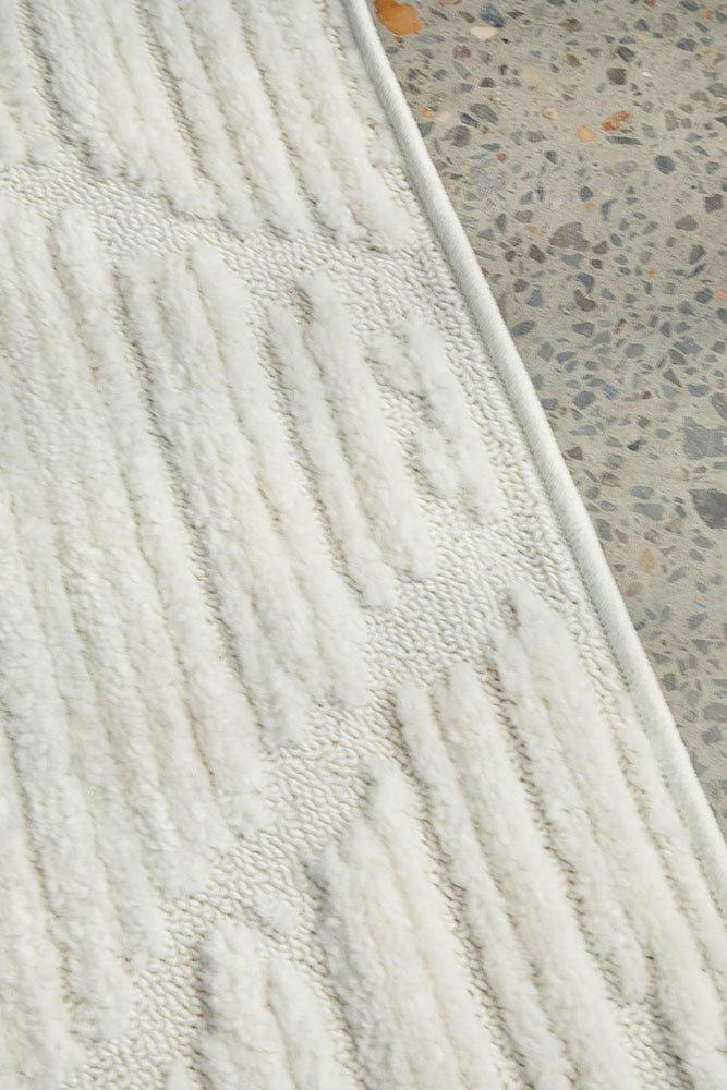 Aria White Rug - Floorsome - Marigold 150X80 - MAR - ARIA - WHITE - 150X80 - Marigold 150X80