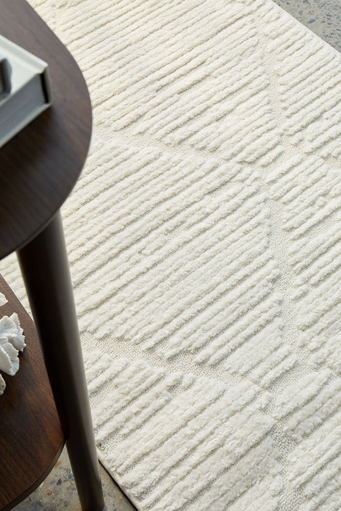 Aria White Rug - Floorsome - Marigold 150X80 - MAR - ARIA - WHITE - 150X80 - Marigold 150X80