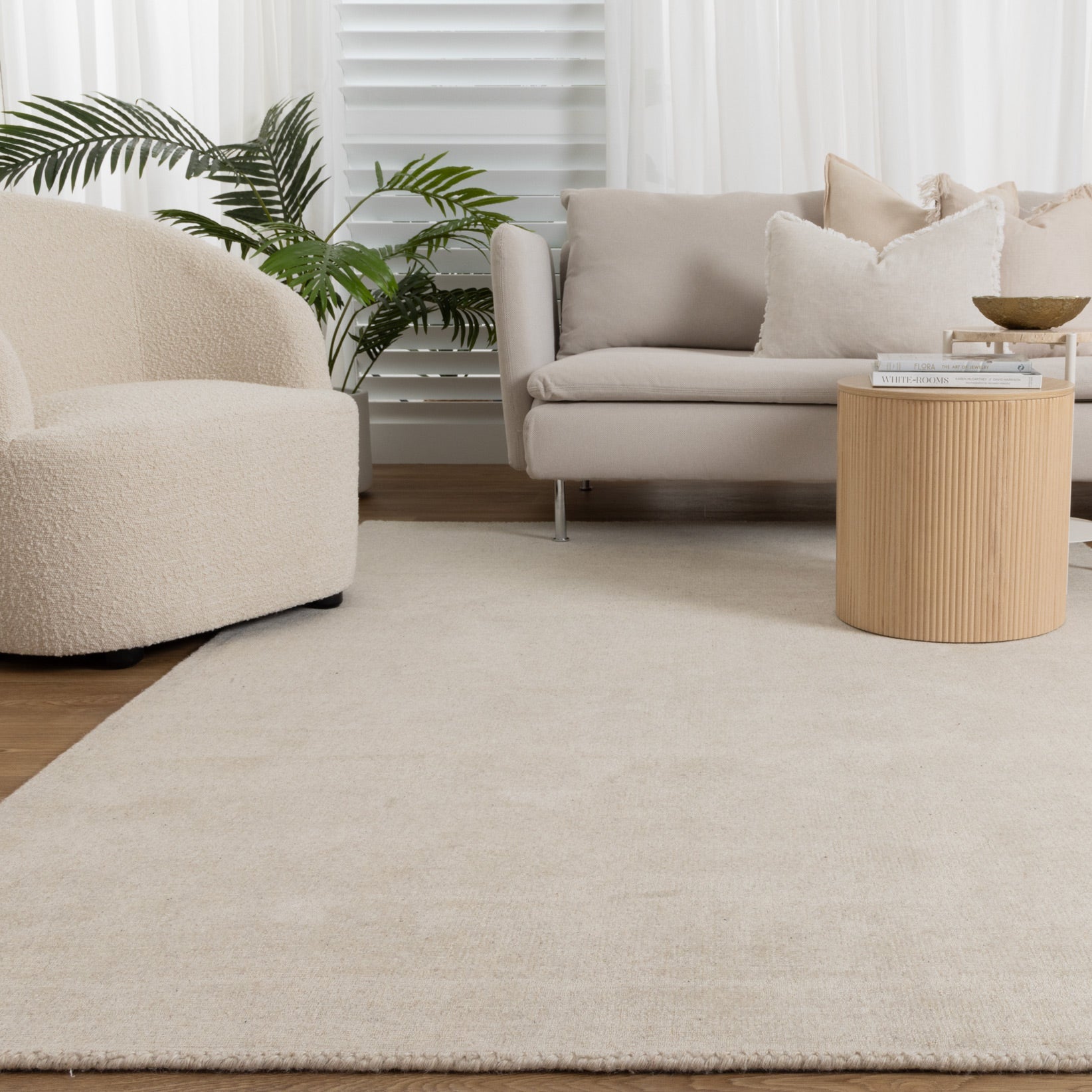 Arizona Natural Wool Rug - Floorsome - Area Rug - ARIZ160NATU - Area Rug