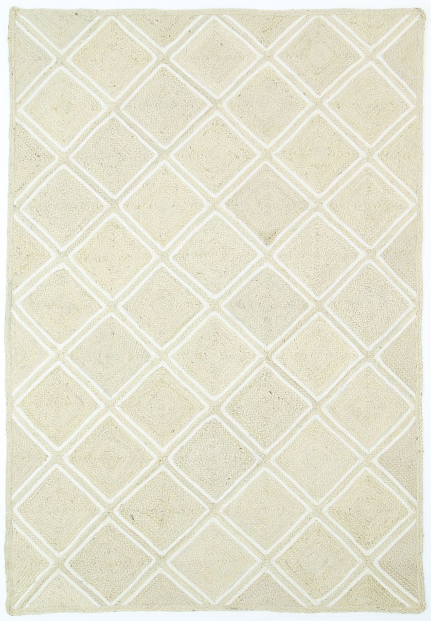 Artisan Beige Natural Parquetry Rug - Floorsome - Flatweave - ARTI190PARQPEAR - Flatweave