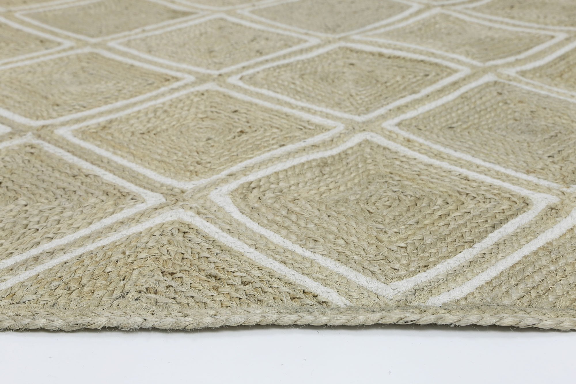 Artisan Beige Natural Parquetry Rug - Floorsome - Flatweave - ARTI190PARQPEAR - Flatweave