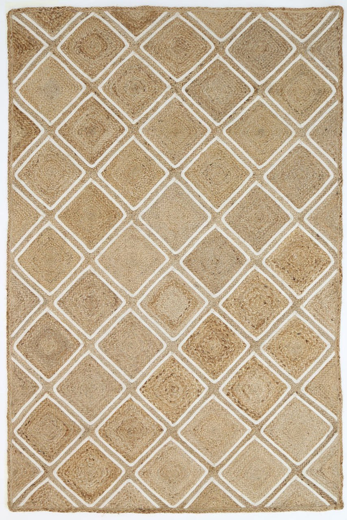 Artisan Beige Natural Parquetry Rug