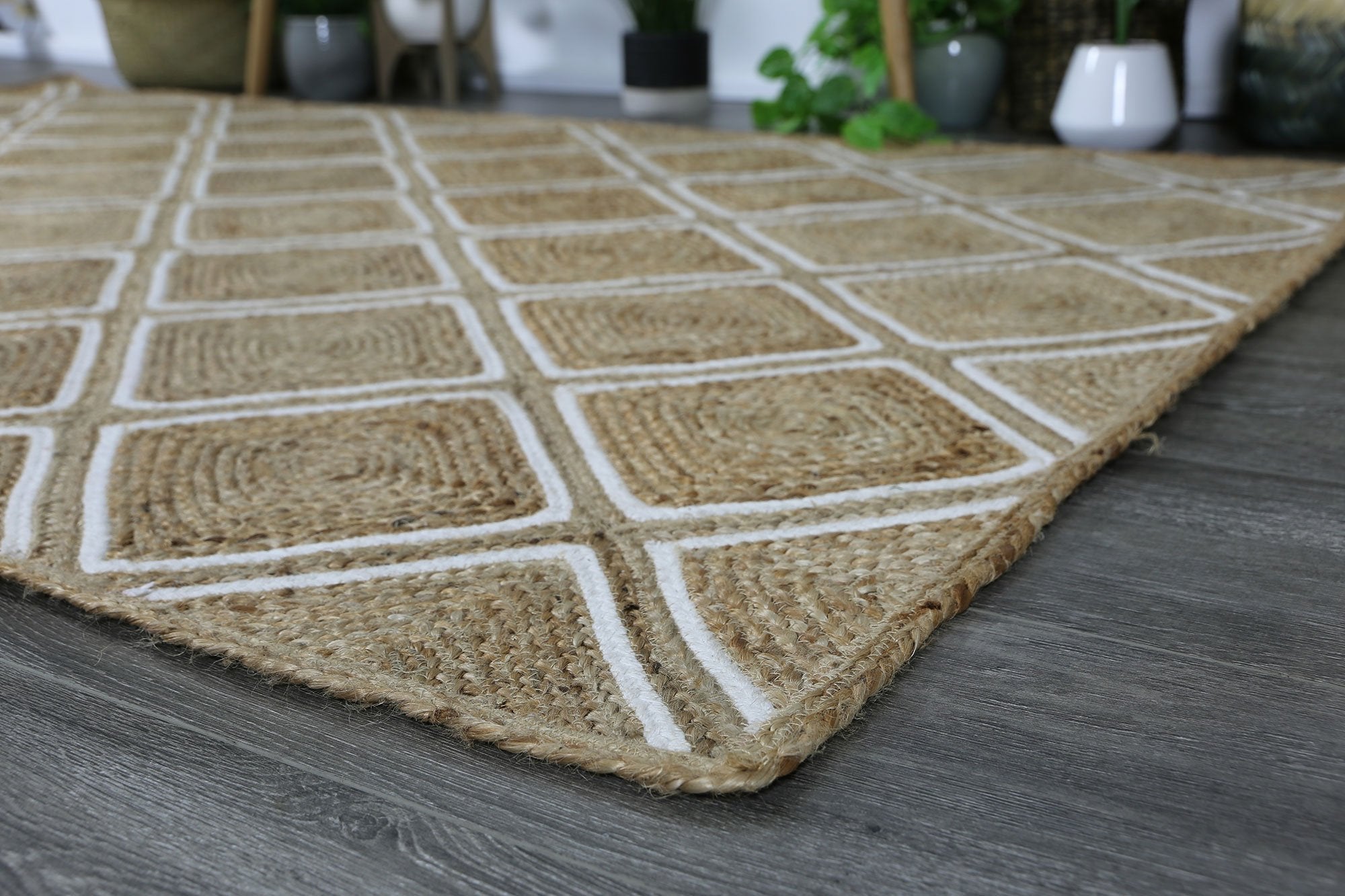 Artisan Beige Natural Parquetry Rug - Floorsome - Flatweave - ARTI190PARQNATU - Flatweave