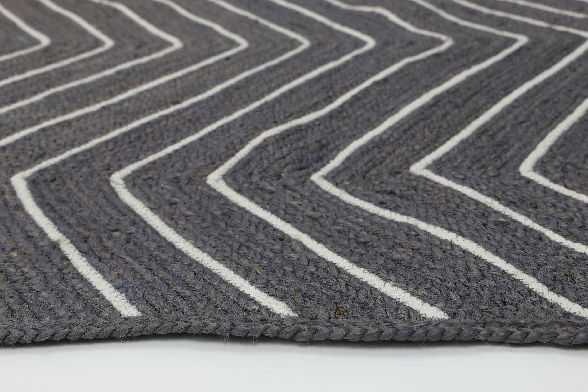 Artisan Grey Natural Chevron Rug - Floorsome - Flatweave - ARTI190CHEVGREY - Flatweave