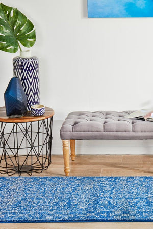 Artist Navy Transitional Runner Rug - Floorsome - Modern