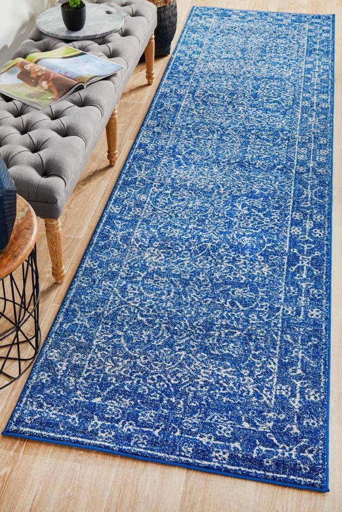Artist Navy Transitional Runner Rug