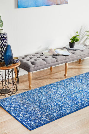 Artist Navy Transitional Runner Rug - Floorsome - Modern