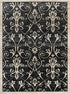 Arya Grey and Beige Ikat Abstract Vines Rug - Floorsome - Traditional - ARYA2006095BLAC - Traditional