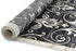Arya Grey and Beige Ikat Abstract Vines Rug - Floorsome - Traditional - ARYA2006095BLAC - Traditional