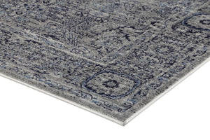 Arya Light Grey Ziegler Traditional Ikat Rug - Floorsome - Traditional