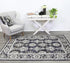 Arya Navy Blue and Grey Ziegler Traditional Ikat Rug - Floorsome - Traditional - ARYA2006890NAVY - Traditional