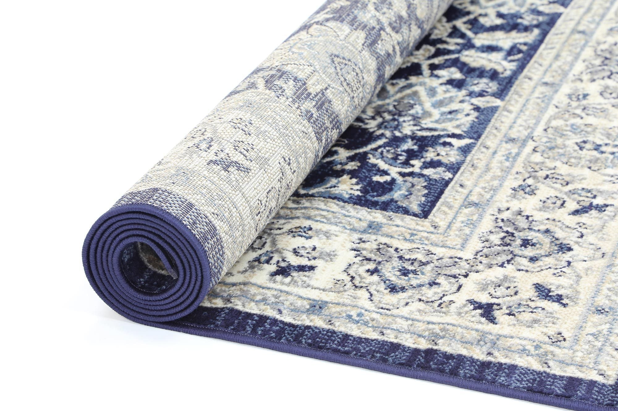 Arya Navy Blue Ziegler Ikat Traditional Rug - Floorsome - Traditional - ARYA2006282NAVY - Traditional