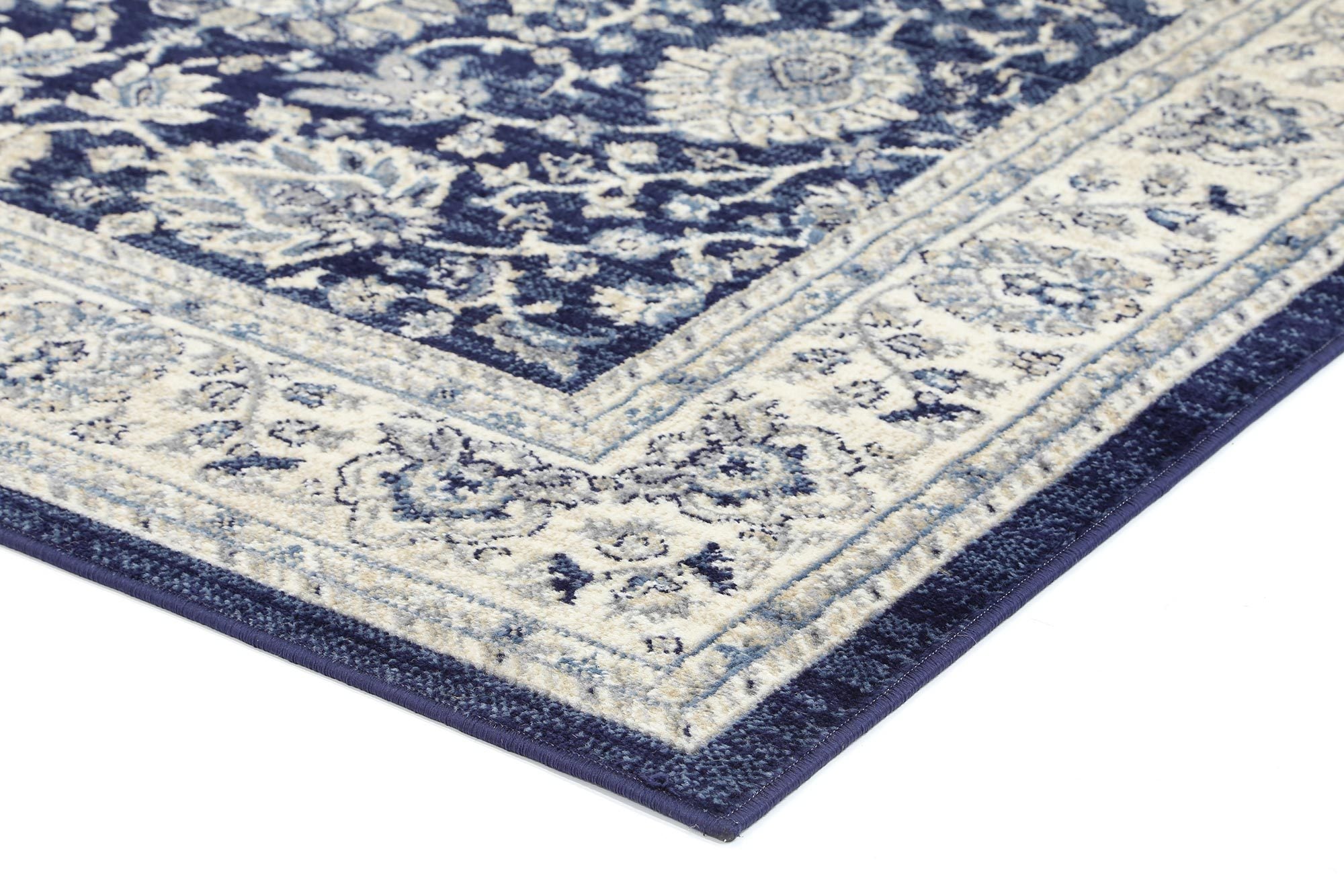 Arya Navy Blue Ziegler Ikat Traditional Rug - Floorsome - Traditional - ARYA2006282NAVY - Traditional