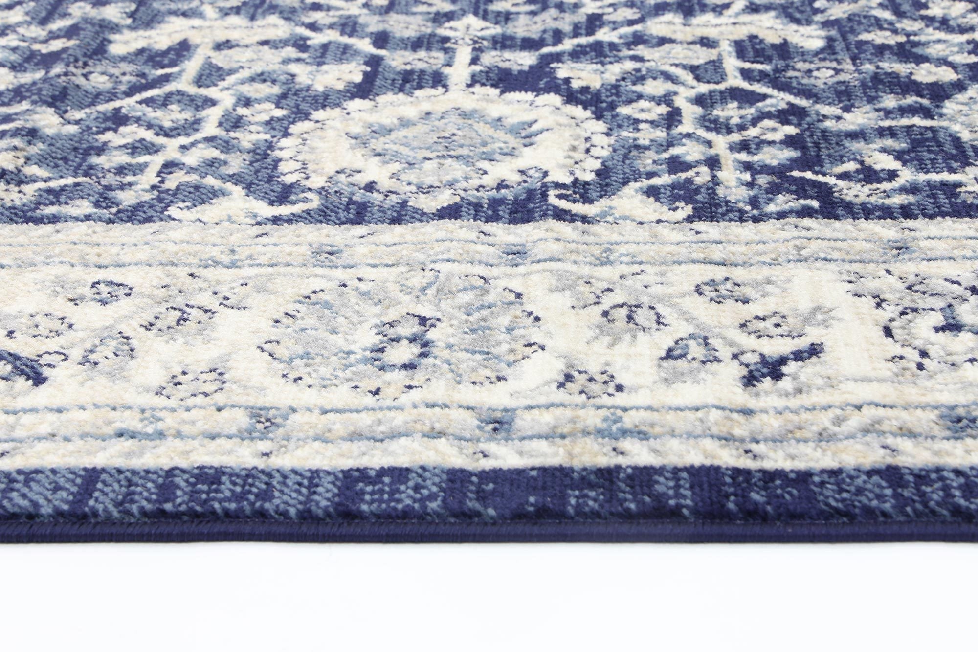 Arya Navy Blue Ziegler Ikat Traditional Rug - Floorsome - Traditional - ARYA2006282NAVY - Traditional