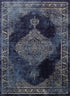 Arya Navy Distressed Contemporary Rug - Floorsome - Traditional - ARYA2006010NAVY - Traditional