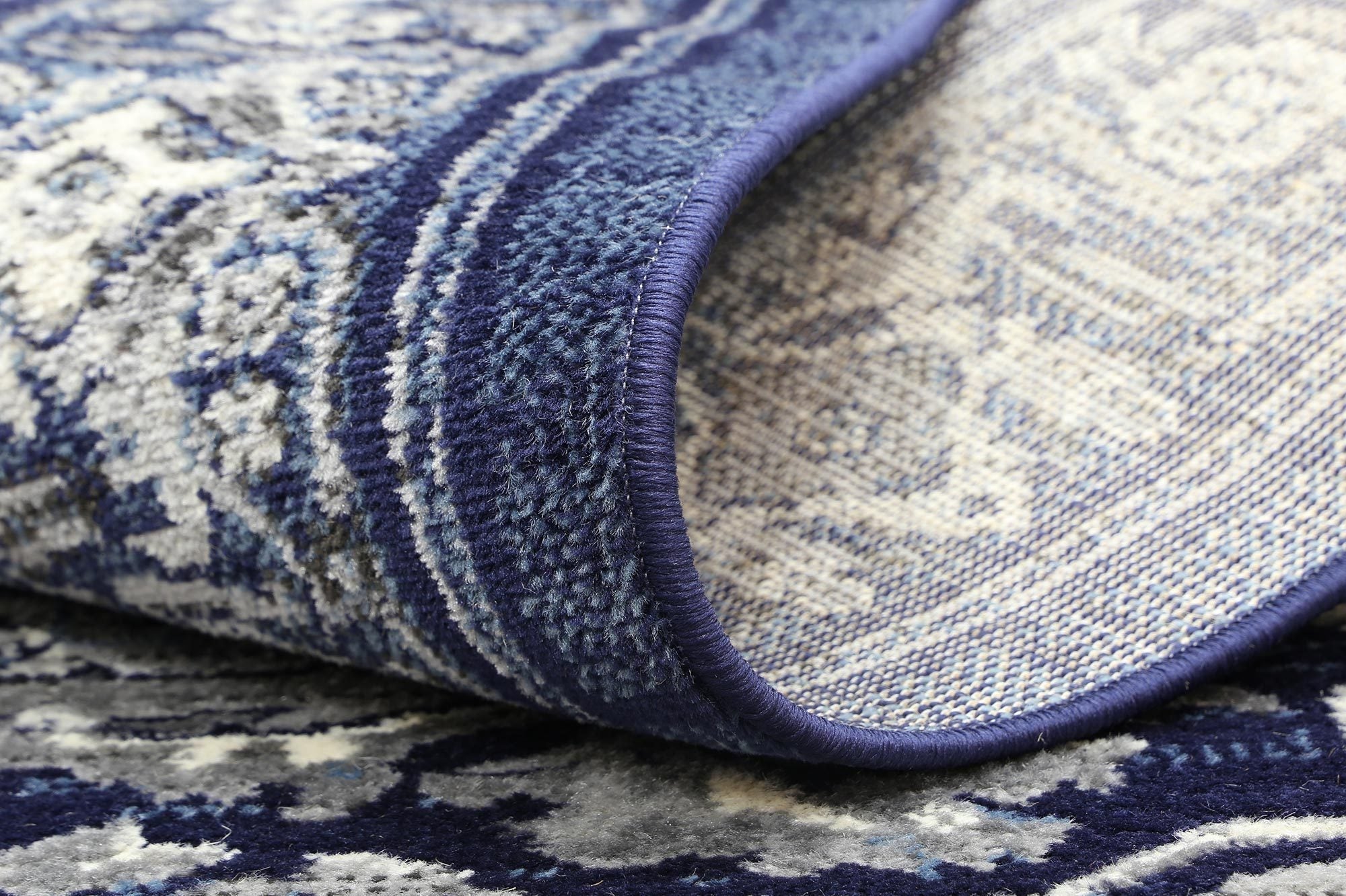 Arya Navy Transistional Traditional Rug - Floorsome - Traditional - ARYA2006097NAVY - Traditional