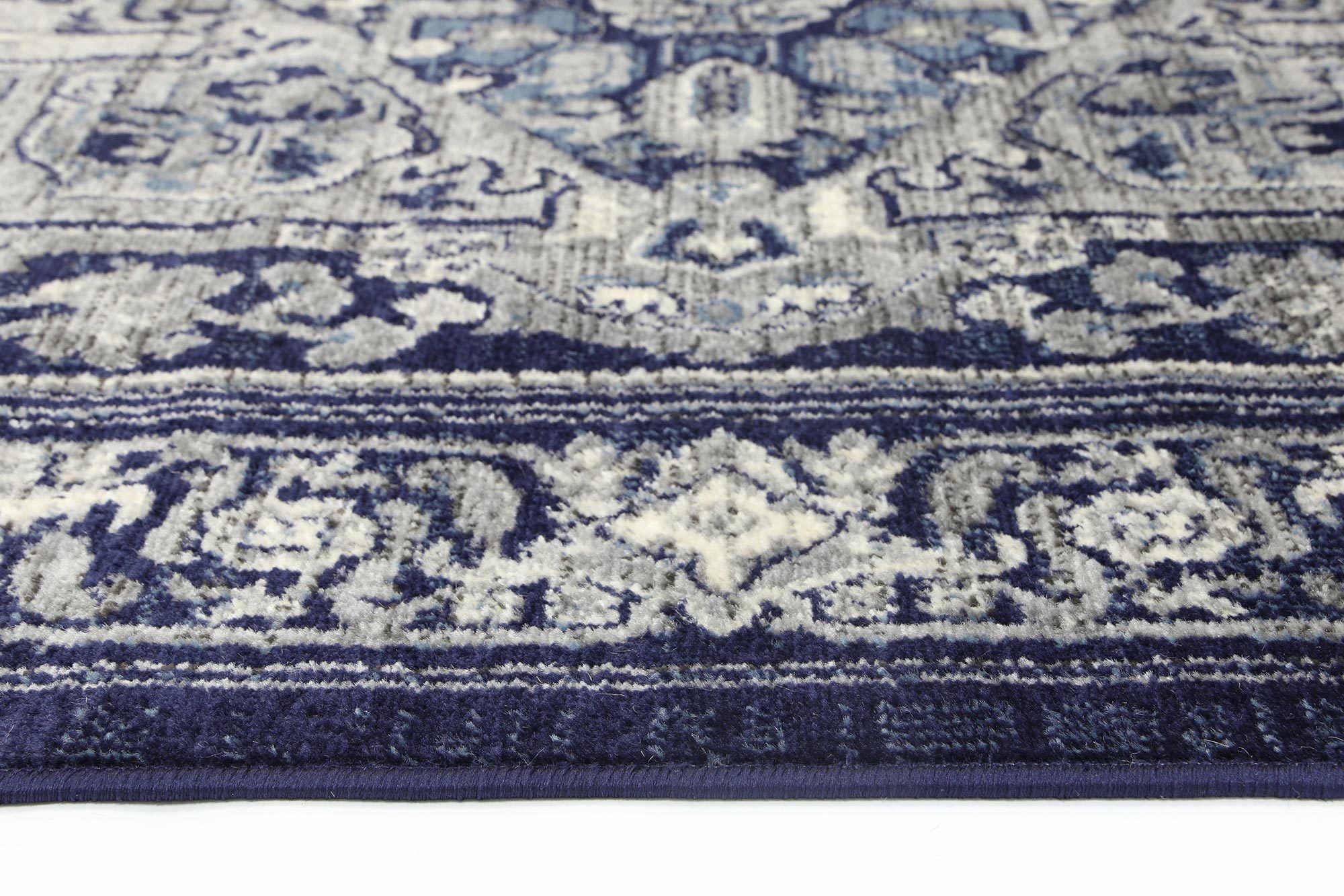 Arya Navy Transistional Traditional Rug - Floorsome - Traditional - ARYA2006097NAVY - Traditional
