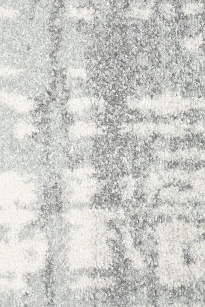 Ashley Abstract Modern Silver Grey Runner Rug - Floorsome - Modern - MIR - 354 - SIL - 300X80 - Modern