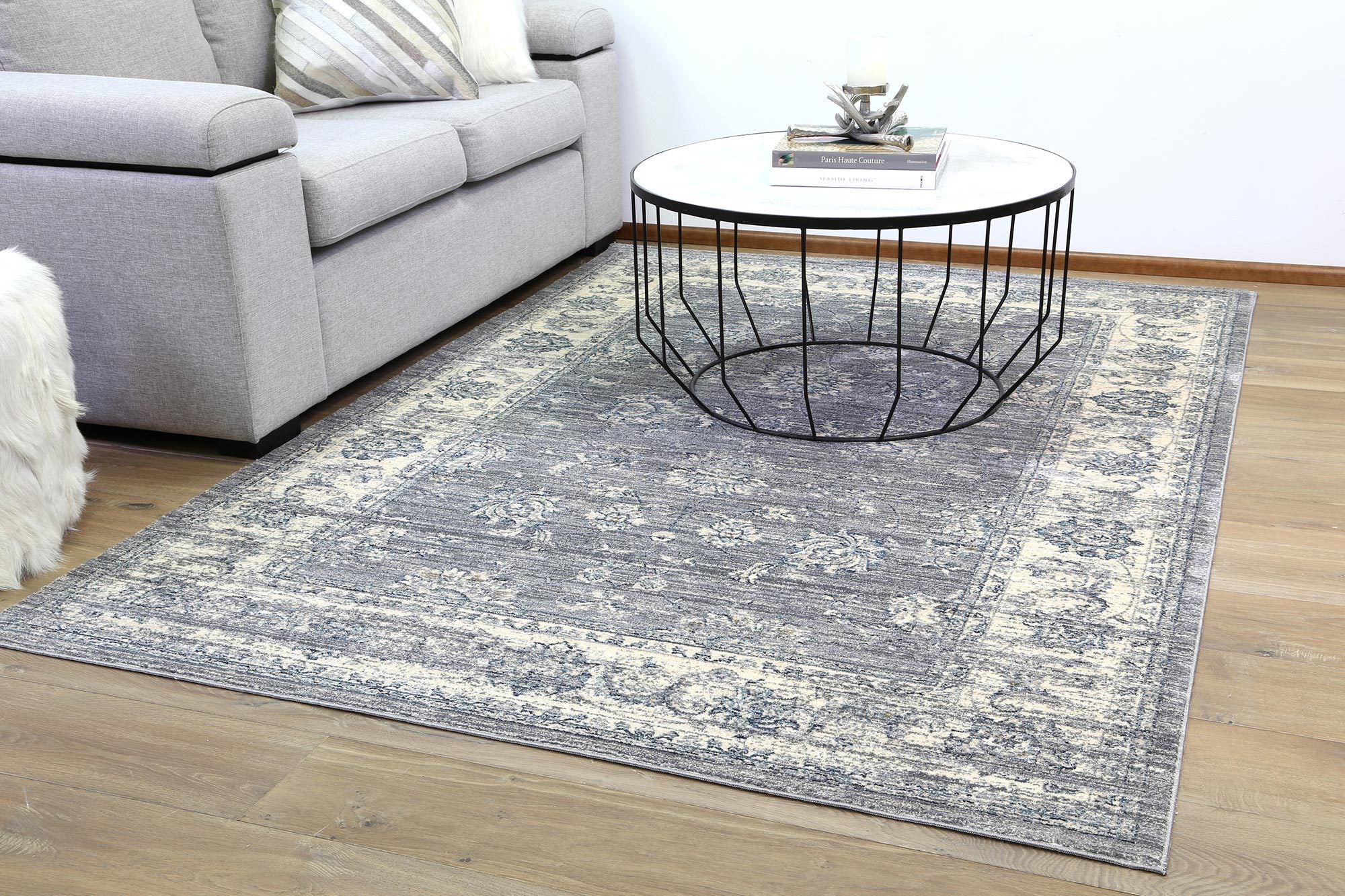 ATLANTA Vintage Grey Rug - Floorsome - Traditional - ATLA1206978GREY - Traditional