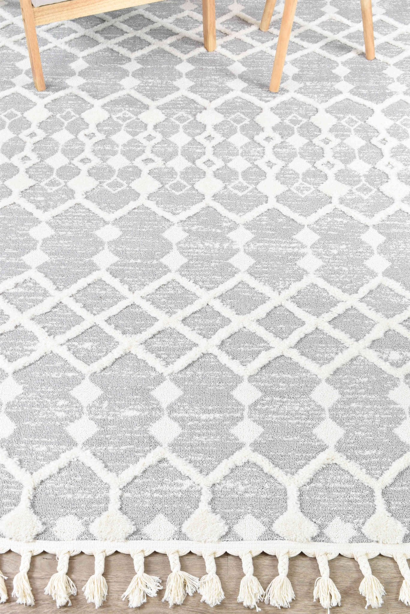 August Mia Grey Rug - Floorsome - INDOOR/OUTDOOR - MIA - B0361A - GRE - 80X150 - INDOOR/OUTDOOR