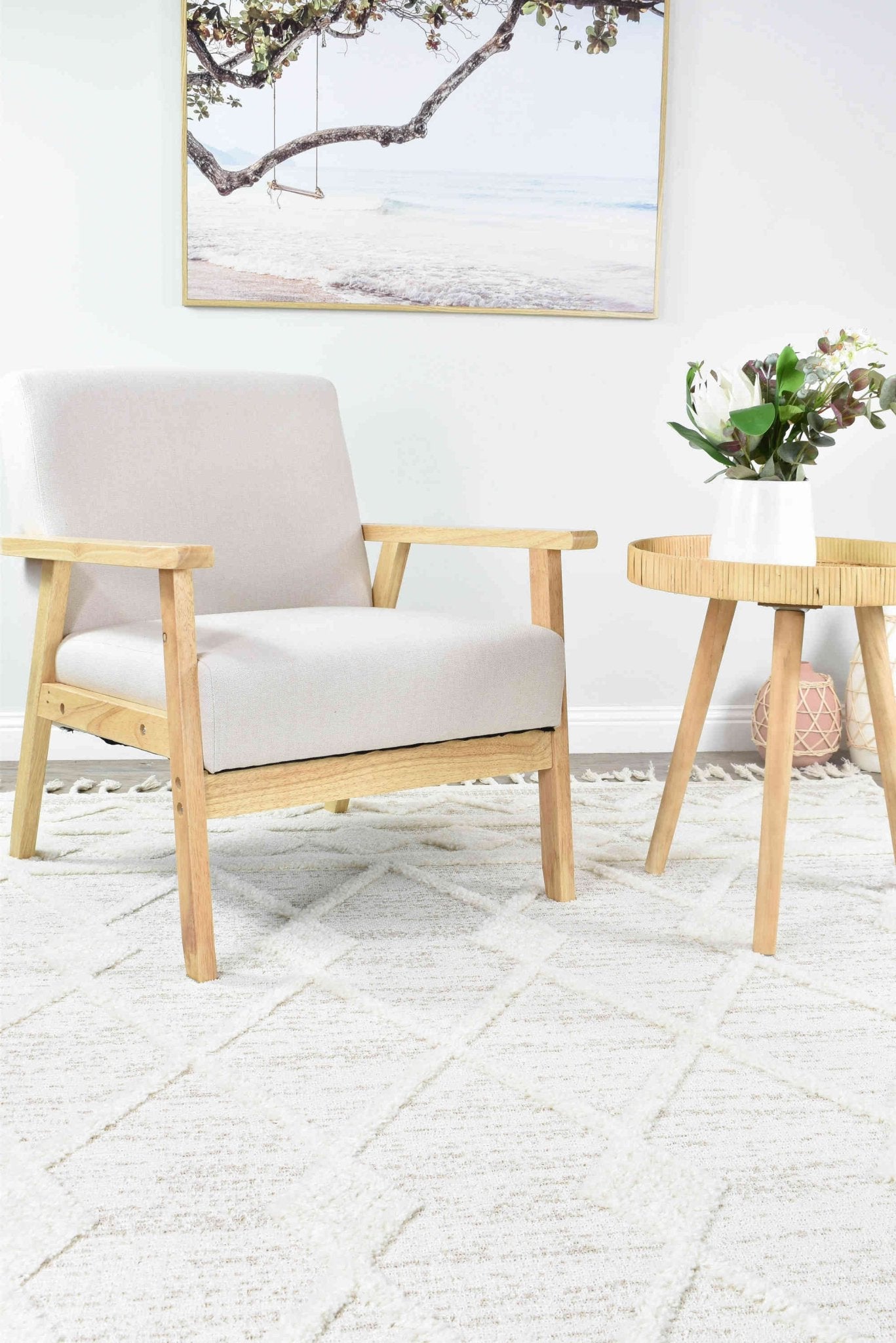 August Mia Natural Rug - Floorsome - INDOOR/OUTDOOR - MIA - B0370A - BEIGE - 80X150 - INDOOR/OUTDOOR