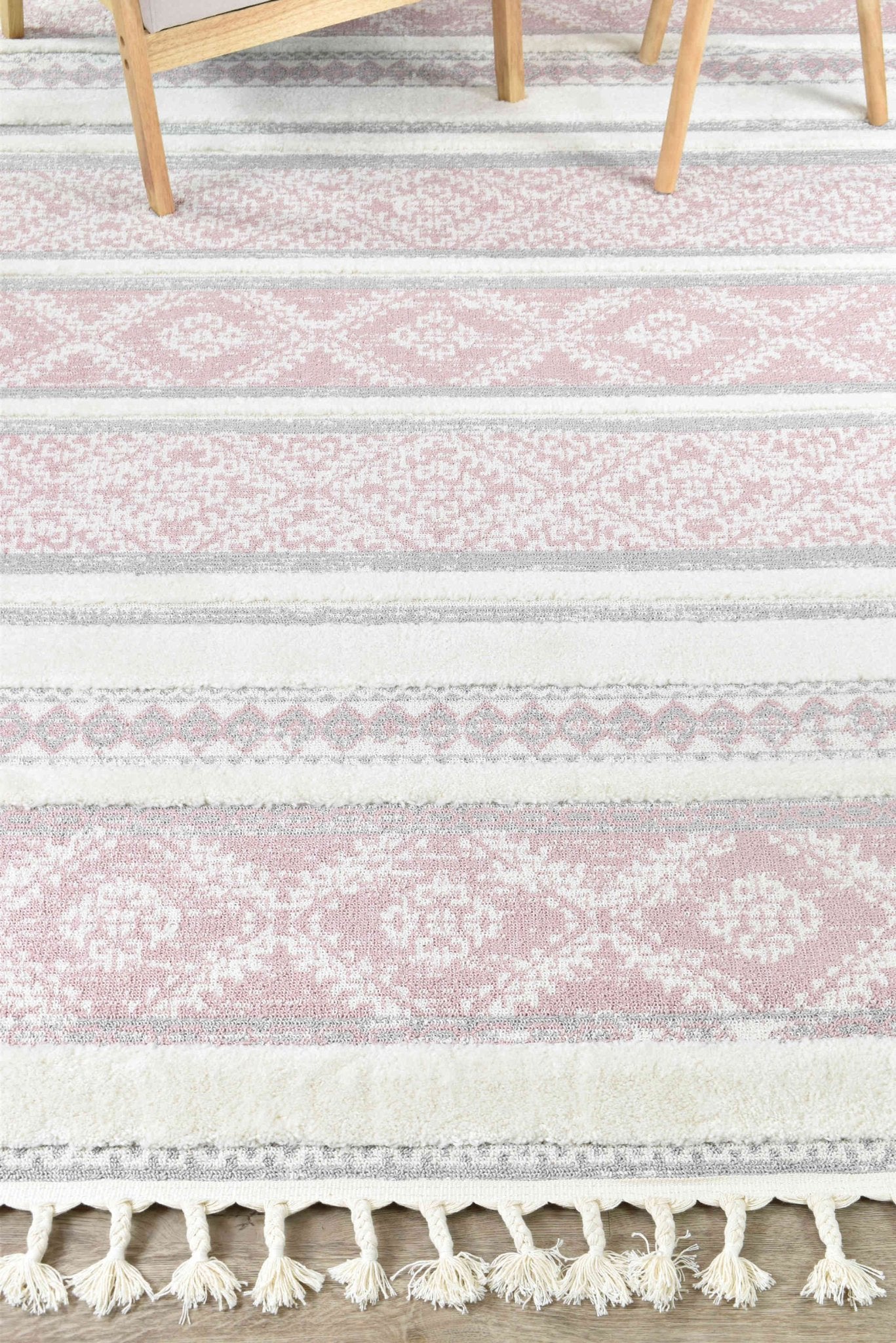 August Mia Pink Rug - Floorsome - INDOOR/OUTDOOR - MIA - B0359A - PINK - 80X150 - INDOOR/OUTDOOR