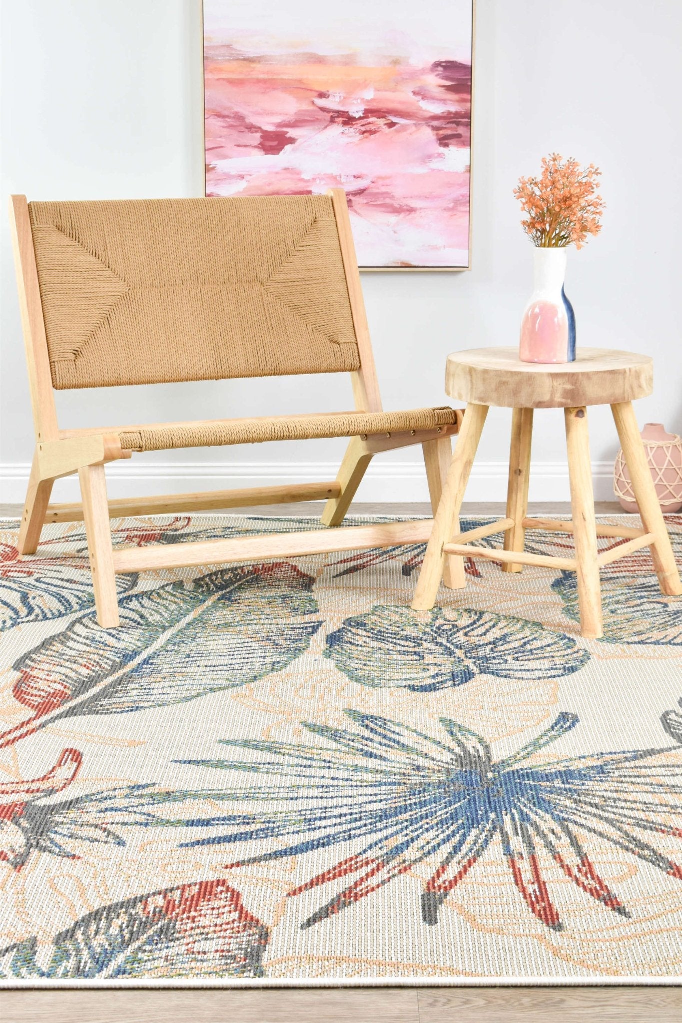 Aurora Palm Leaves Indoor/Outdoor Rug - Floorsome - INDOOR/OUTDOOR - AURORA - 6 - RH1W - 160X230 - INDOOR/OUTDOOR