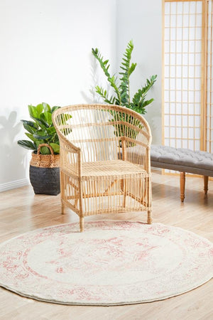 Avenue 702 Rose Round Rug - Floorsome - Avenue Collection