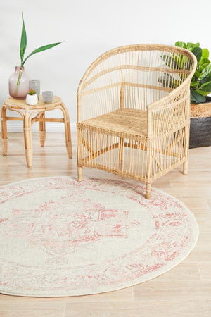 Avenue 702 Rose Round Rug - Floorsome - Avenue Collection