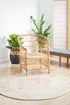 Avenue 702 Rose Round Rug - Floorsome - Avenue Collection - AVE - 702 - ROSE - 150X150 - Avenue Collection