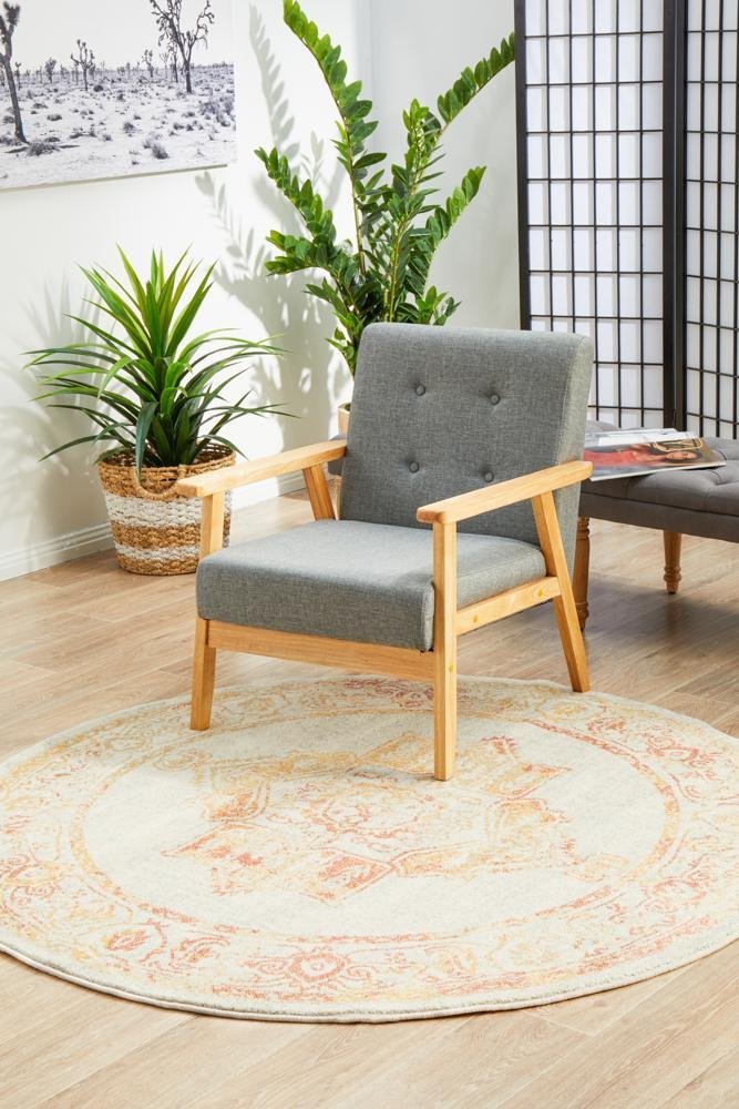 Avenue 702 Sunset Round Rug - Floorsome - Avenue Collection - AVE - 702 - SUN - 150X150 - Avenue Collection