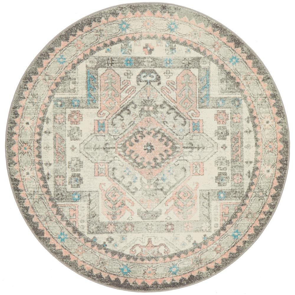 Avenue 704 Silver Round Rug - Floorsome - Avenue Collection - AVE - 704 - SIL - 150X150 - Avenue Collection