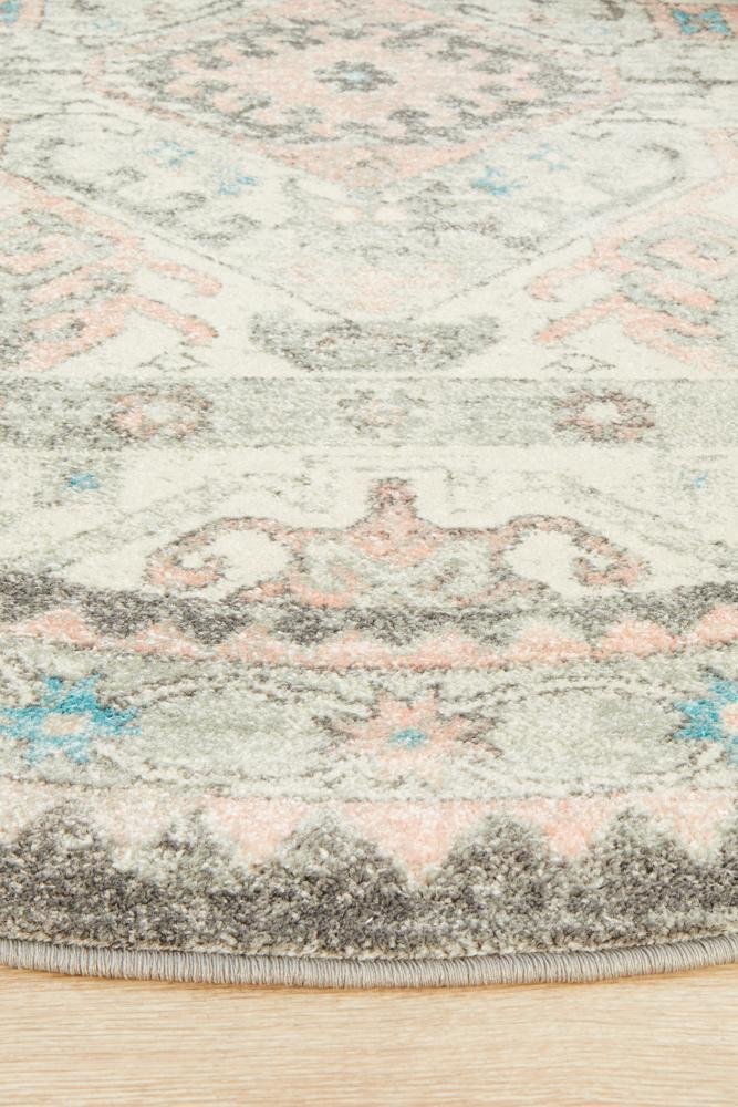 Avenue 704 Silver Round Rug - Floorsome - Avenue Collection - AVE - 704 - SIL - 150X150 - Avenue Collection
