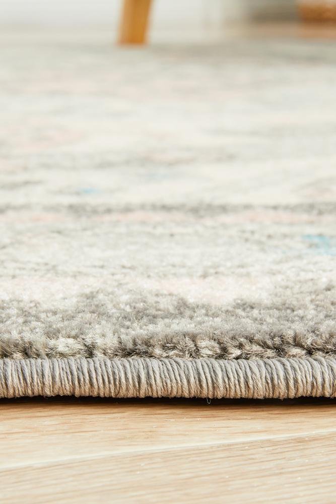 Avenue 704 Silver Round Rug - Floorsome - Avenue Collection - AVE - 704 - SIL - 150X150 - Avenue Collection