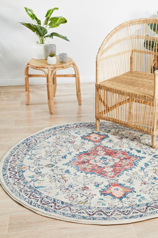 Avenue 705 Pastel Round Rug - Floorsome - Avenue Collection - AVE - 705 - PAST - 150X150 - Avenue Collection