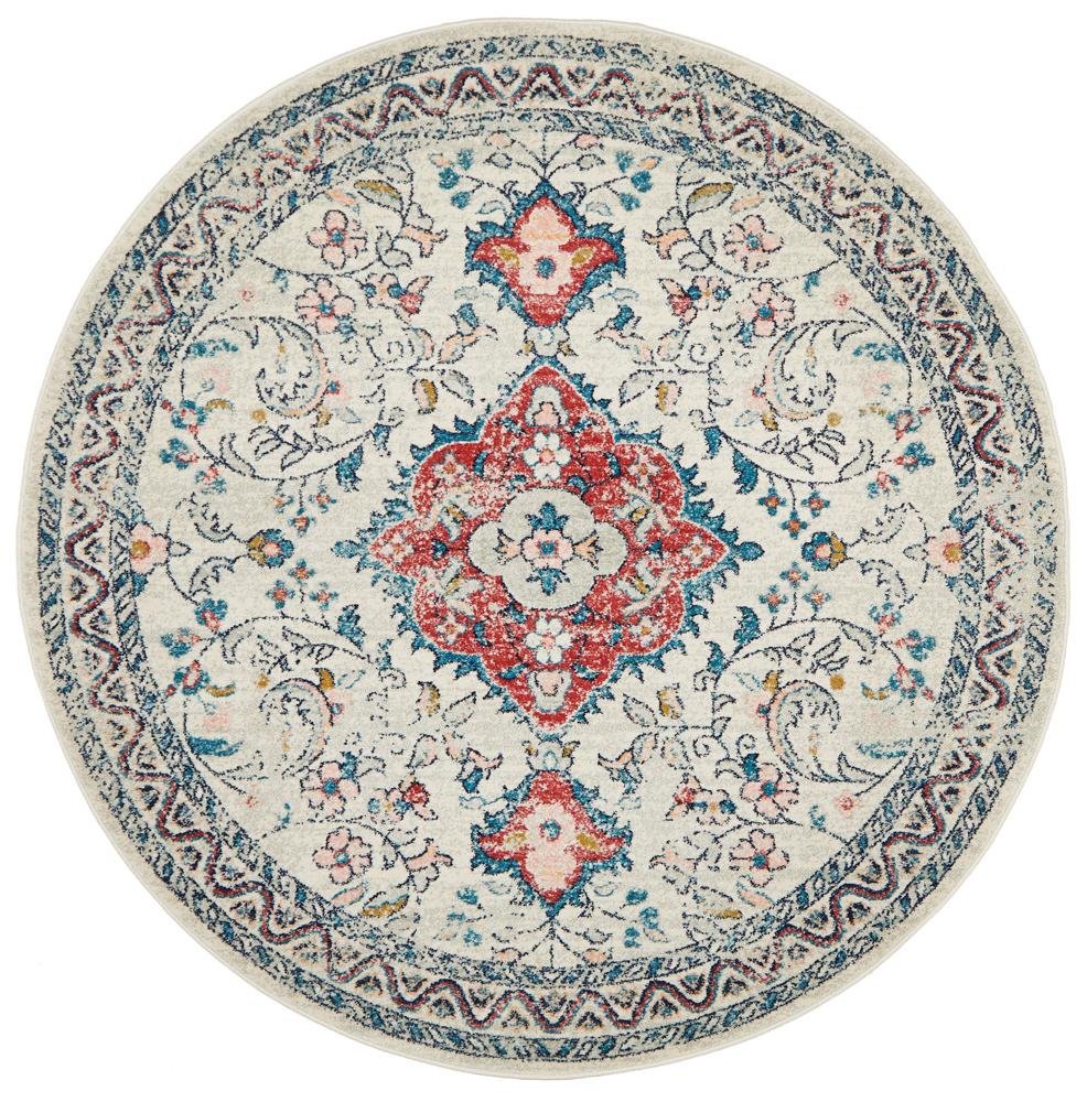 Avenue 705 Pastel Round Rug - Floorsome - Avenue Collection - AVE - 705 - PAST - 150X150 - Avenue Collection