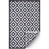 Aztec Black And White Monochrome Recycled Plastic Outdoor Rug - Floorsome - Recycled Plastic Rugs & Mats - PLRAZTBLK120179 - Recycled Plastic Rugs & Mats