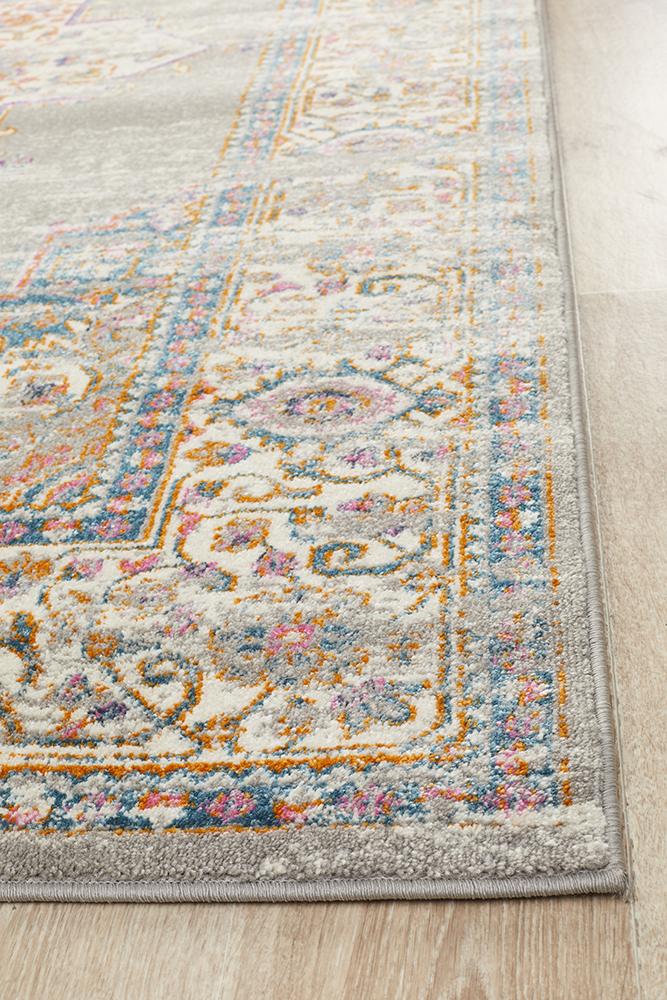Babil Badra Bohemian Grey Rug - Floorsome - MODERN - BLN - 211 - GREY - 230X160 - MODERN
