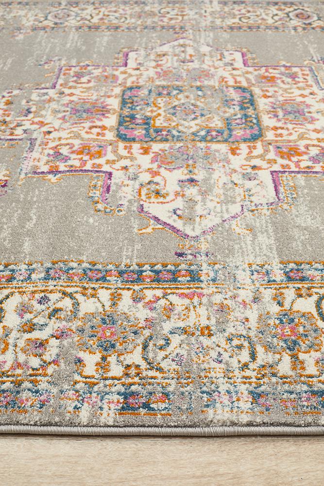 Babil Badra Bohemian Grey Rug - Floorsome - MODERN - BLN - 211 - GREY - 230X160 - MODERN