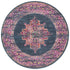Babil Badra Bohemian Navy Round Rug - Floorsome - MODERN - BLN - 211 - NAVY - 150X150 - MODERN