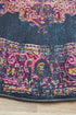 Babil Badra Bohemian Navy Round Rug - Floorsome - MODERN - BLN - 211 - NAVY - 150X150 - MODERN