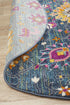 Babil Basra Bohemian Blue Round Rug - Floorsome - MODERN