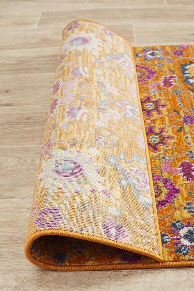 Babil Basra Bohemian Runner Rug - Floorsome - MODERN - BLN - 210 - RUST - 300X80 - MODERN