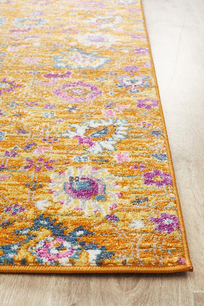 Babil Basra Bohemian Runner Rug - Floorsome - MODERN - BLN - 210 - RUST - 300X80 - MODERN